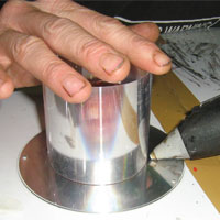 hold acetate dam in place