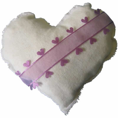 valentines fabric pin cushion