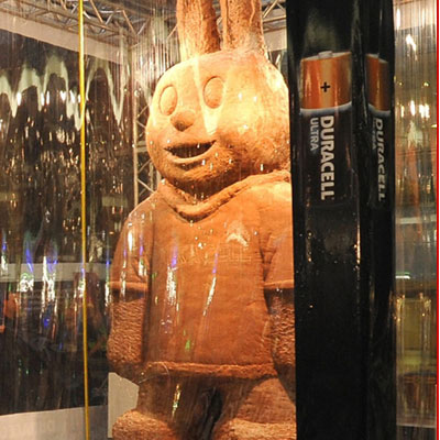 World record chocolate easter bunny