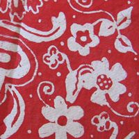 Batik style fabric painted cloth
