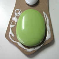 glue on green mosaic cross