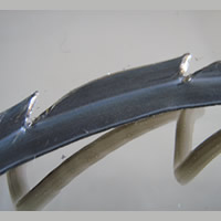 decralead leaves on window