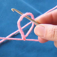 put loop onto crochet hook