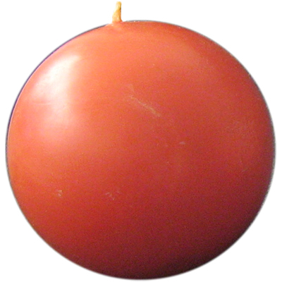 red ball candle