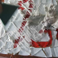 grouting mosaic timber 