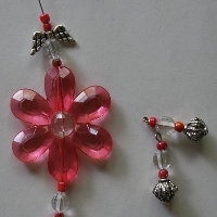 thread beads onto steel wire