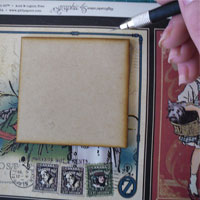 cut design from patterned paper