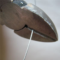 cutting wire with wire cutters