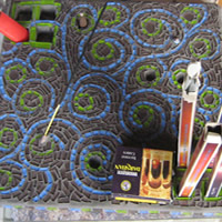 complete mosaic incense burner