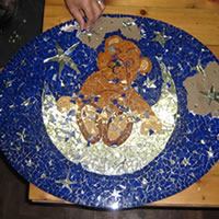 finishing off a mosaic