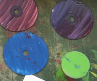 painted cd's