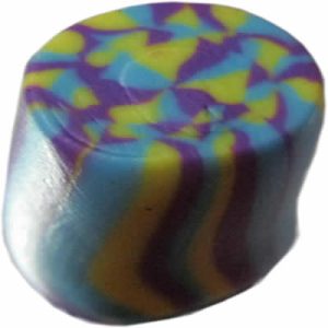 polymer clay pie pattern cane