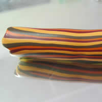 roll polymer clay into cane