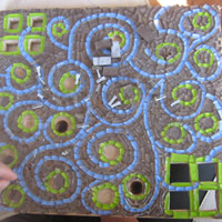 mosaic ready for grout