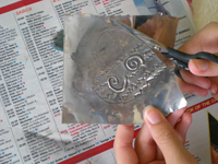 remove black pantina and polish pewter