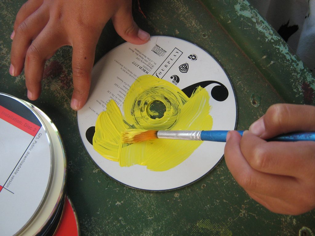 child painting cds