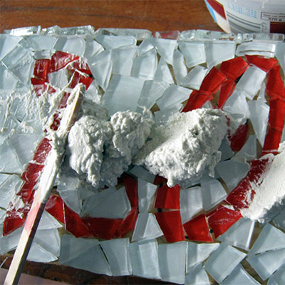 apply grouting stick