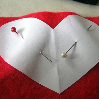 felt heart key ring 13