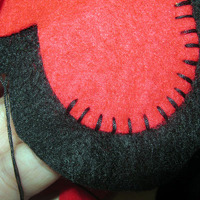 felt heart key ring 19