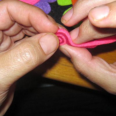 felt heart key ring 20