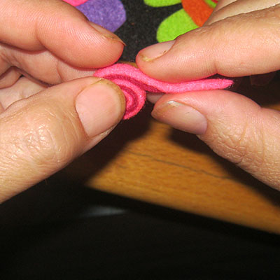 felt heart key ring 24