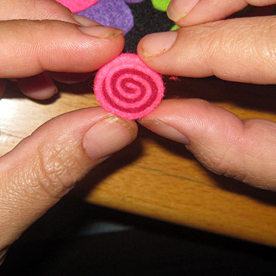 felt heart key ring 25