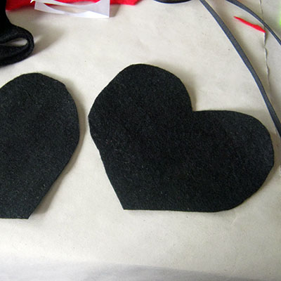 felt heart key ring 8