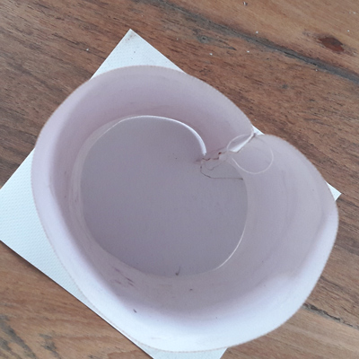 inverted canvas circle