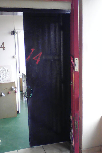 old painted door
