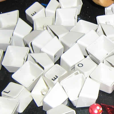 recycled keyboard keys