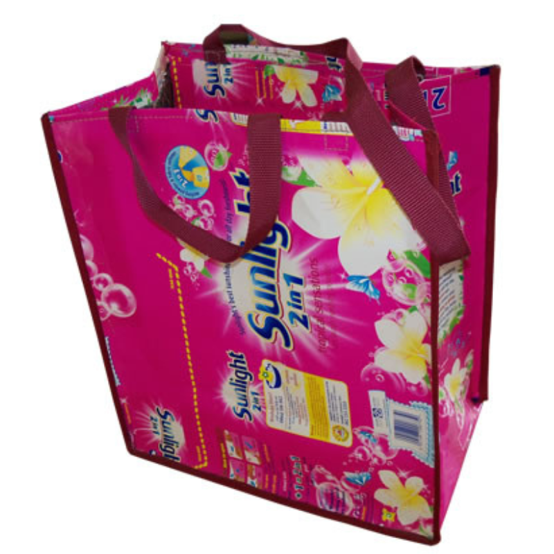 Upcycled plastic Box Shopper Bag